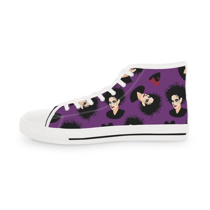 Mr Smith purple high top mens sneakers