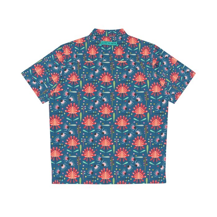 Abstract Waratah Hawaiian Shirt