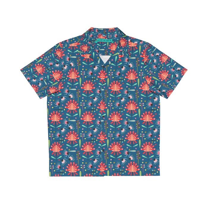 Abstract Waratah Hawaiian Shirt