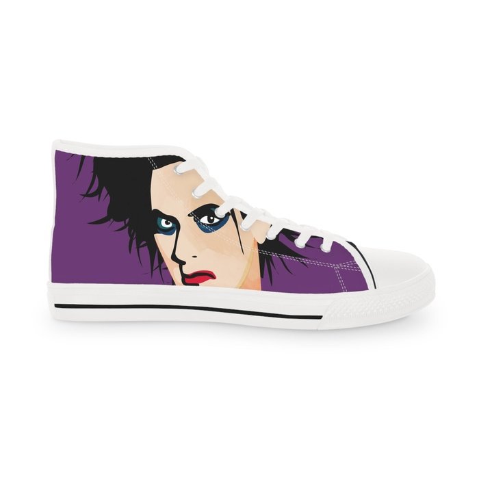 Mr Smith purple high top mens sneakers