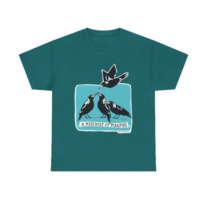 A Mischief of Magpies classic cotton t shirt