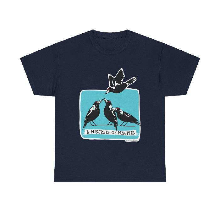 A Mischief of Magpies classic cotton t shirt