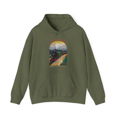 All Aboard for the Blue Mountains hoodie