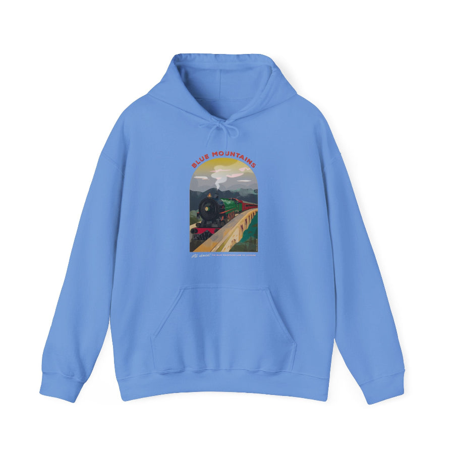 All Aboard for the Blue Mountains hoodie