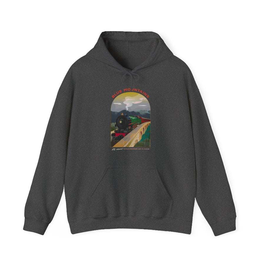 All Aboard for the Blue Mountains hoodie
