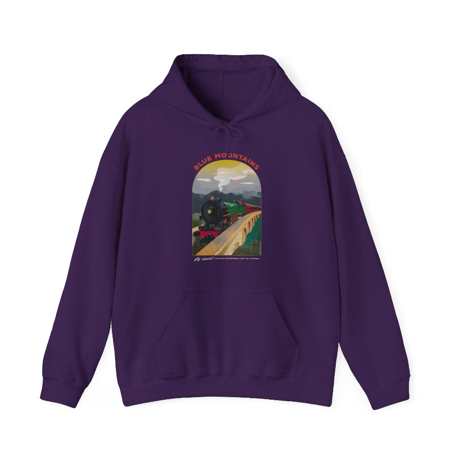 All Aboard for the Blue Mountains hoodie