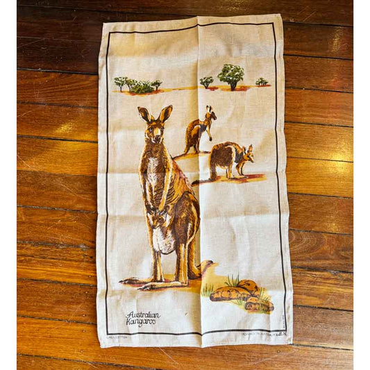 Australian Kangaroo tea towel