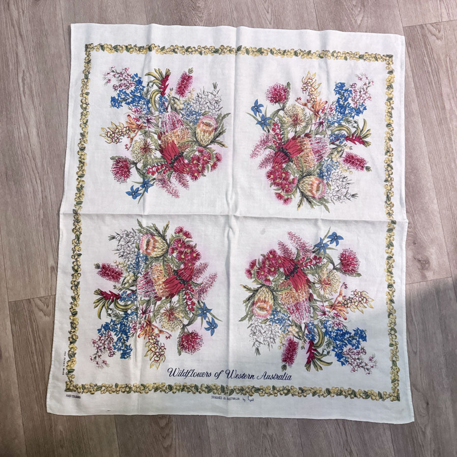 Australiana floral tablecloth