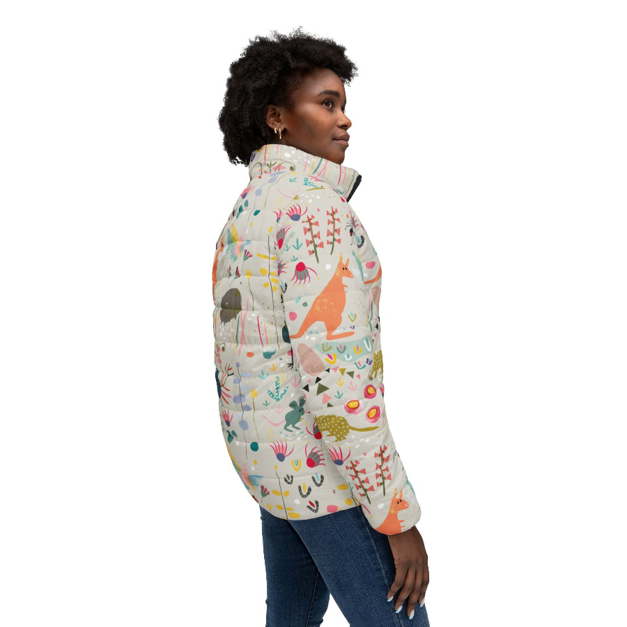 Australian Animals women’s puffer jacket