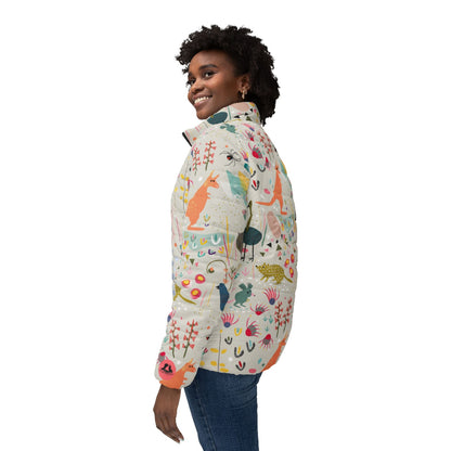 Australian Animals women’s puffer jacket