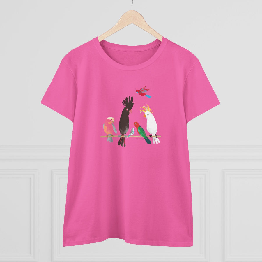 Australian Birds semi-fit t shirt