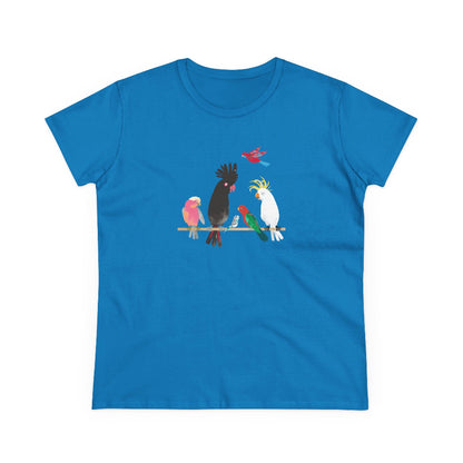 Australian Birds semi-fit t shirt