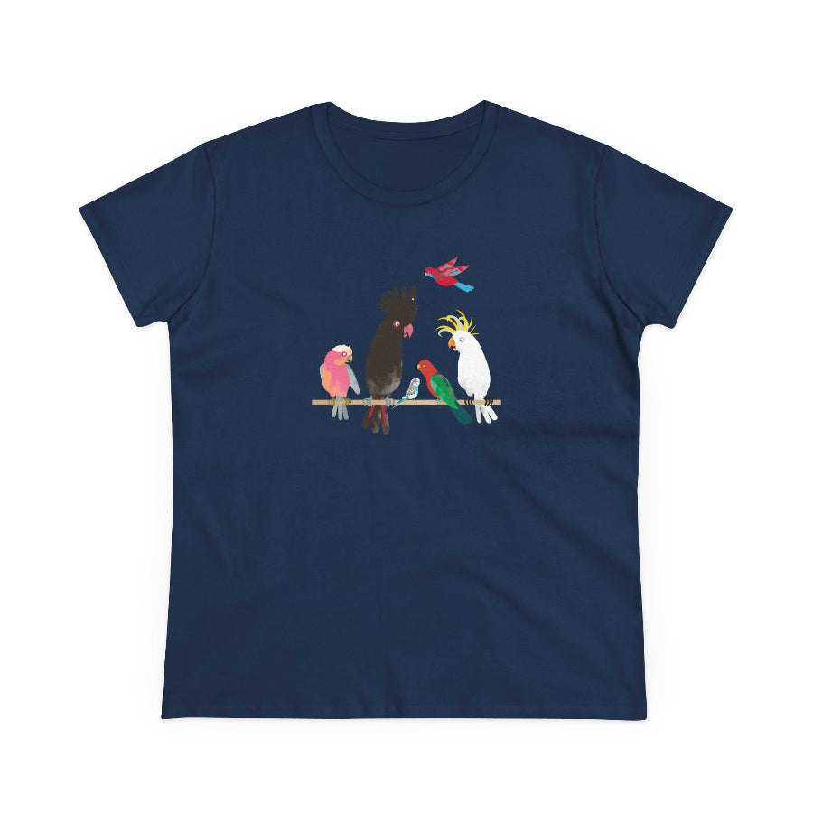Australian Birds semi-fit t shirt