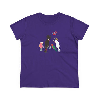 Australian Birds semi-fit t shirt