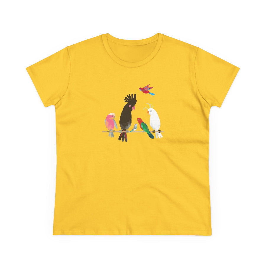 Australian Birds semi-fit t shirt