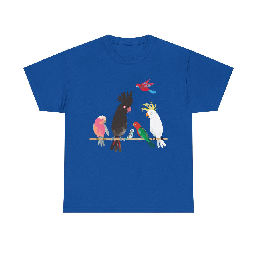 Australian birds classic cotton t shirt