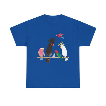 Australian birds classic cotton t shirt