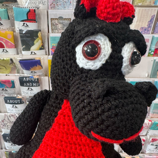 Handmade black drago