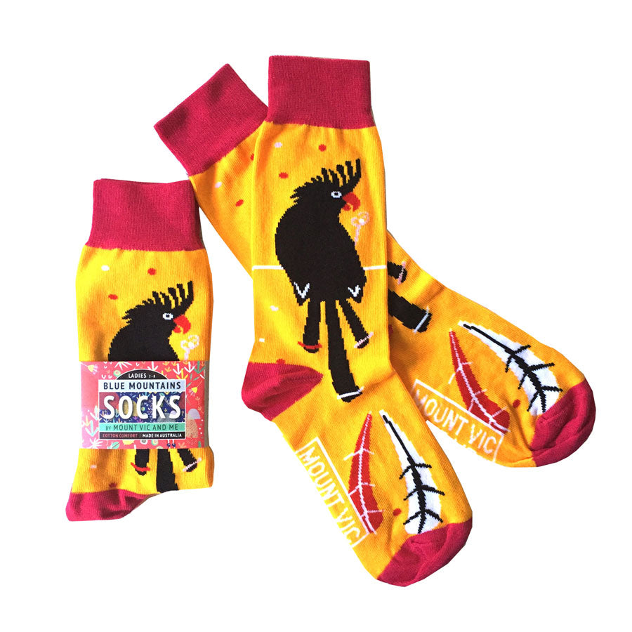 Black Cockatoo socks