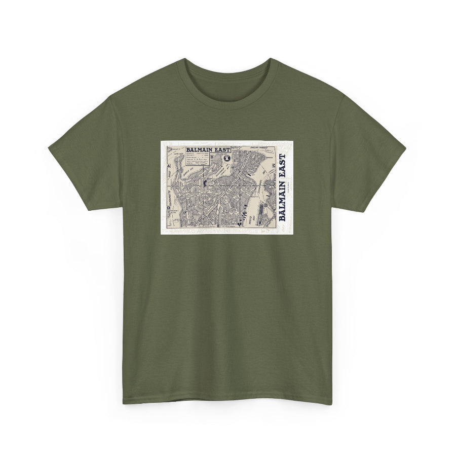 Balmain East vintage map cotton t shirt