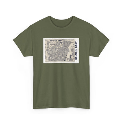 Balmain East vintage map cotton t shirt
