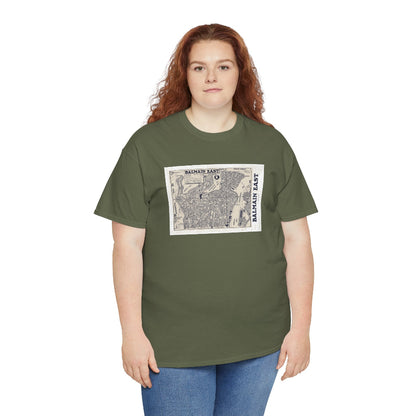 Balmain East vintage map cotton t shirt