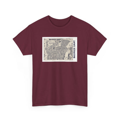 Balmain East vintage map cotton t shirt