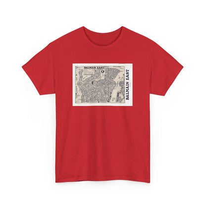 Balmain East vintage map cotton t shirt