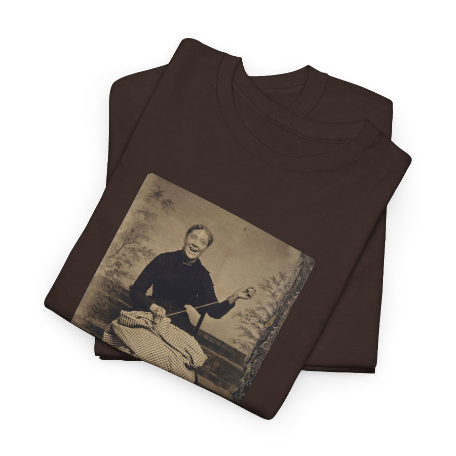 Bitch, stitch & politics cotton t shirt