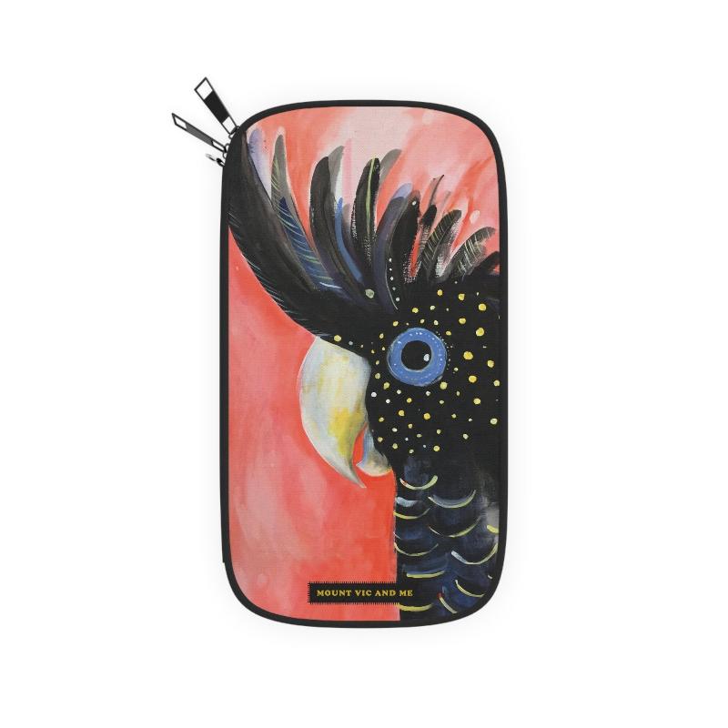 Black Cockatoo passport wallet