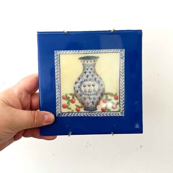 Blue vase tiles