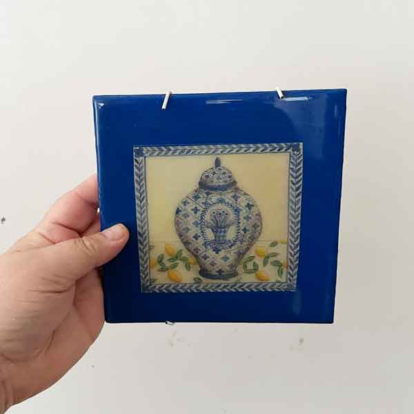 Blue vase tiles