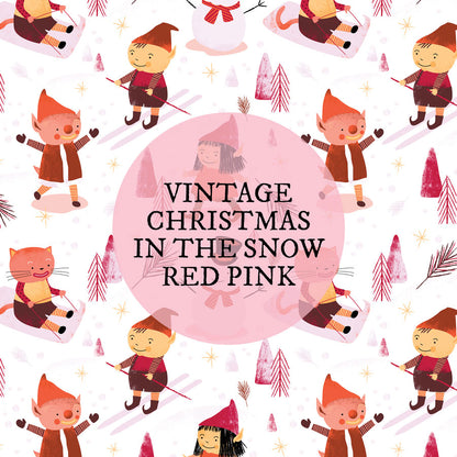 Fabric : Vintage Christmas in the Snow