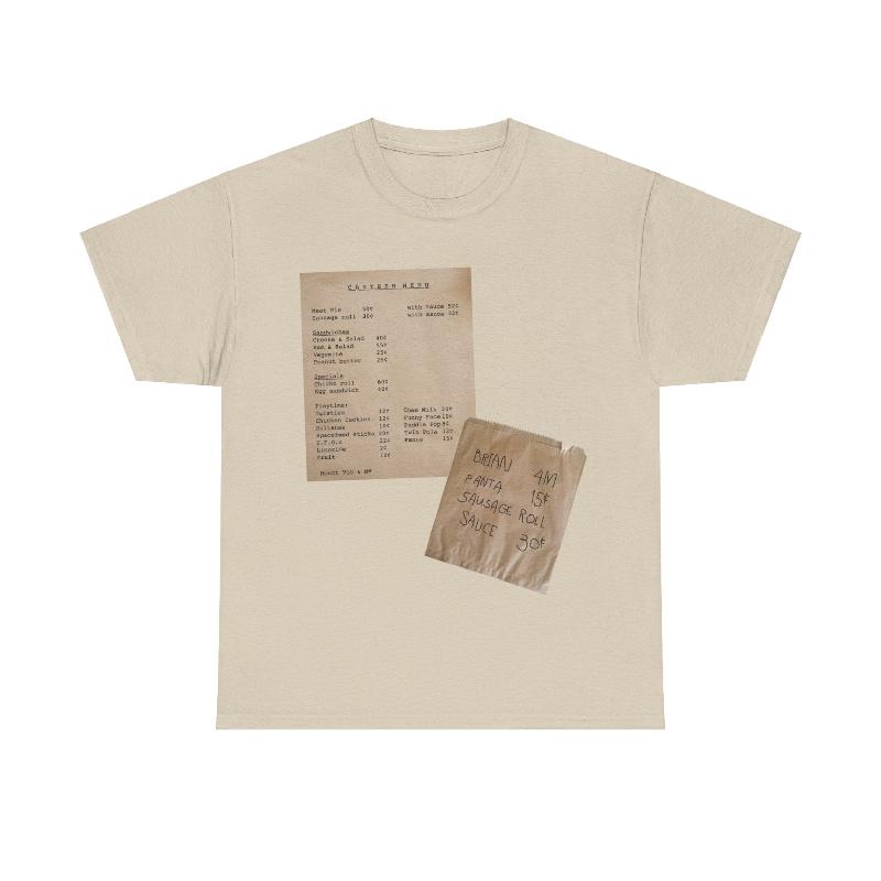 Canteen Menu classic cotton t shirt