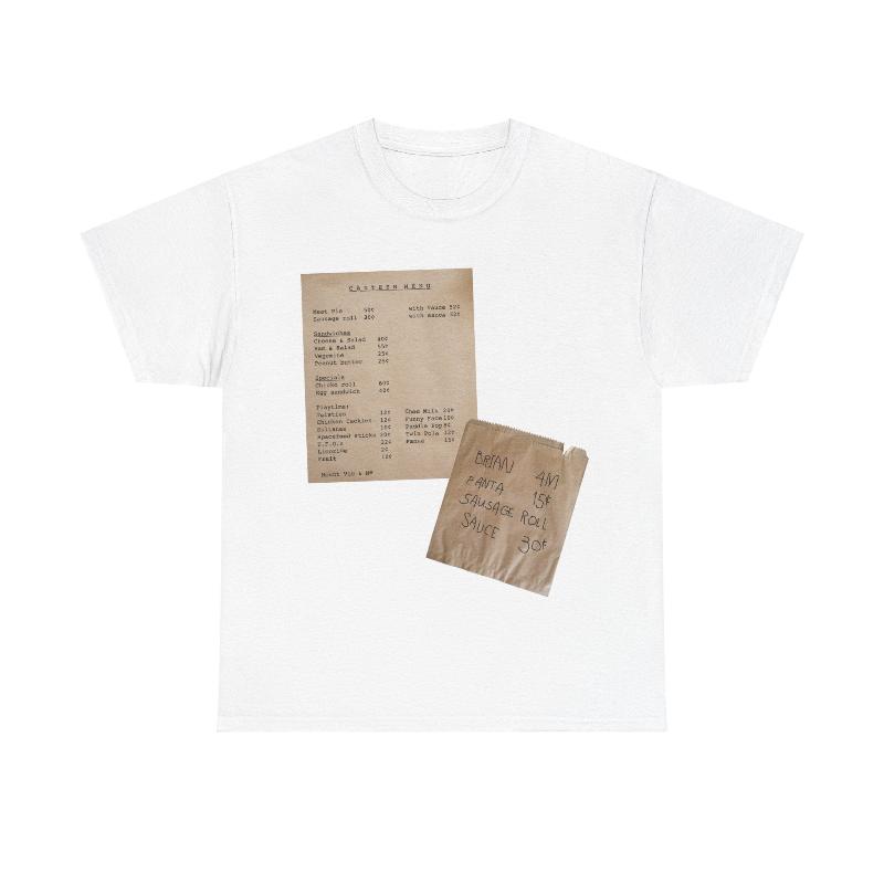 Canteen Menu classic cotton t shirt