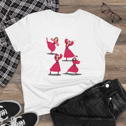 Cathy dance moves semi-fit t shirt