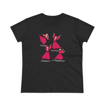 Cathy dance moves semi-fit t shirt