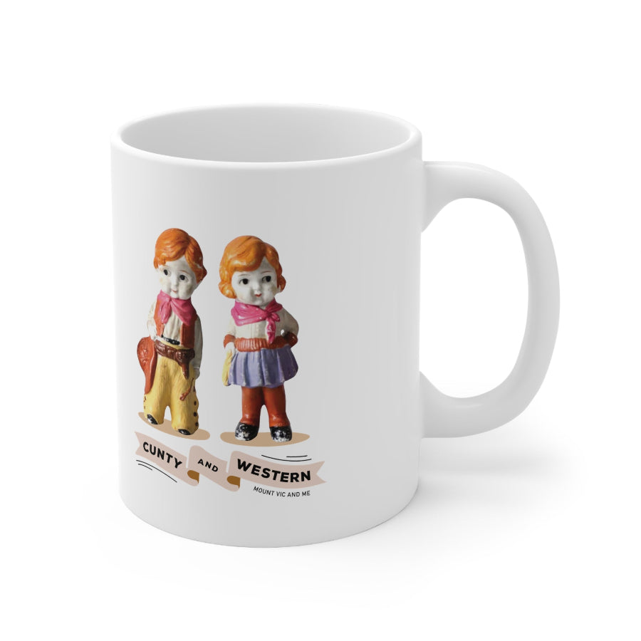 Cunty and Western ceramic mug