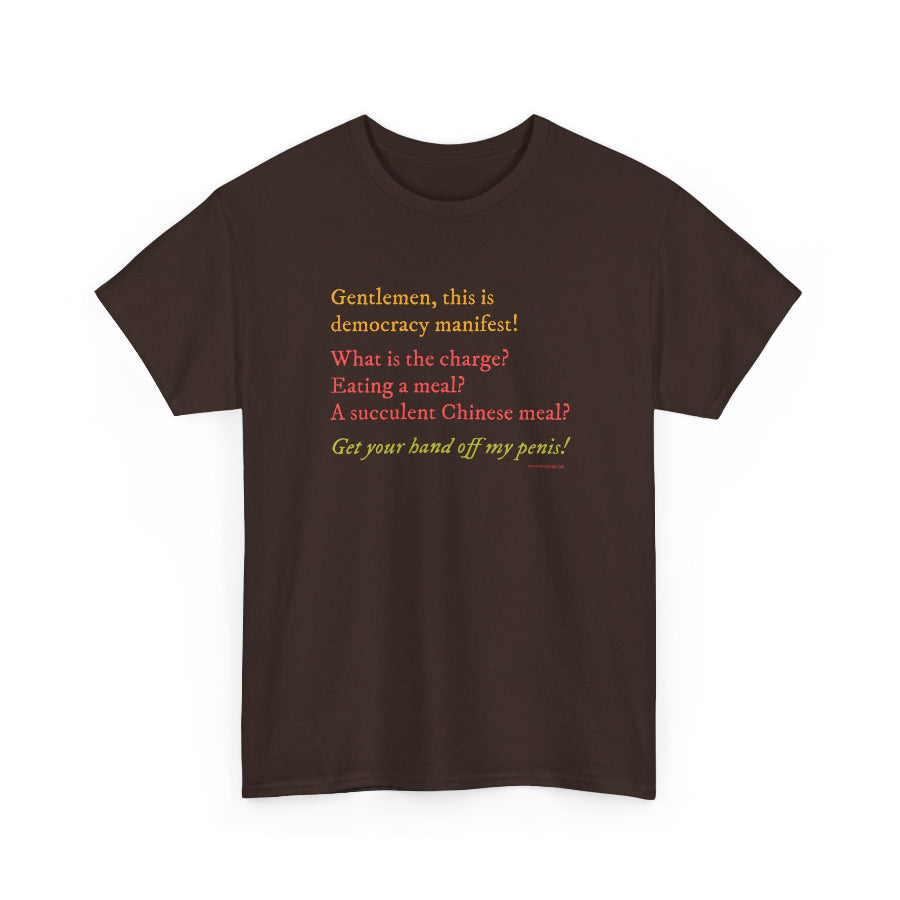 Democracy Manifest classic cotton t shirt