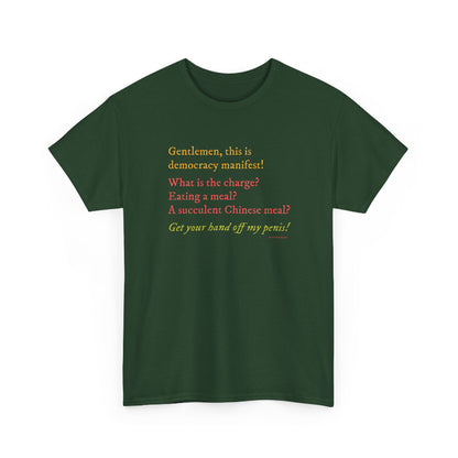 Democracy Manifest classic cotton t shirt