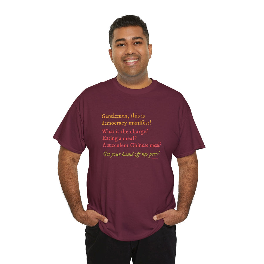 Democracy Manifest classic cotton t shirt