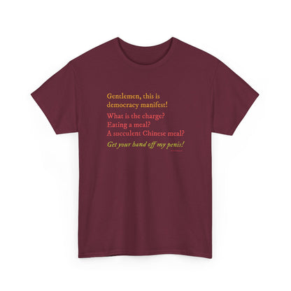 Democracy Manifest classic cotton t shirt