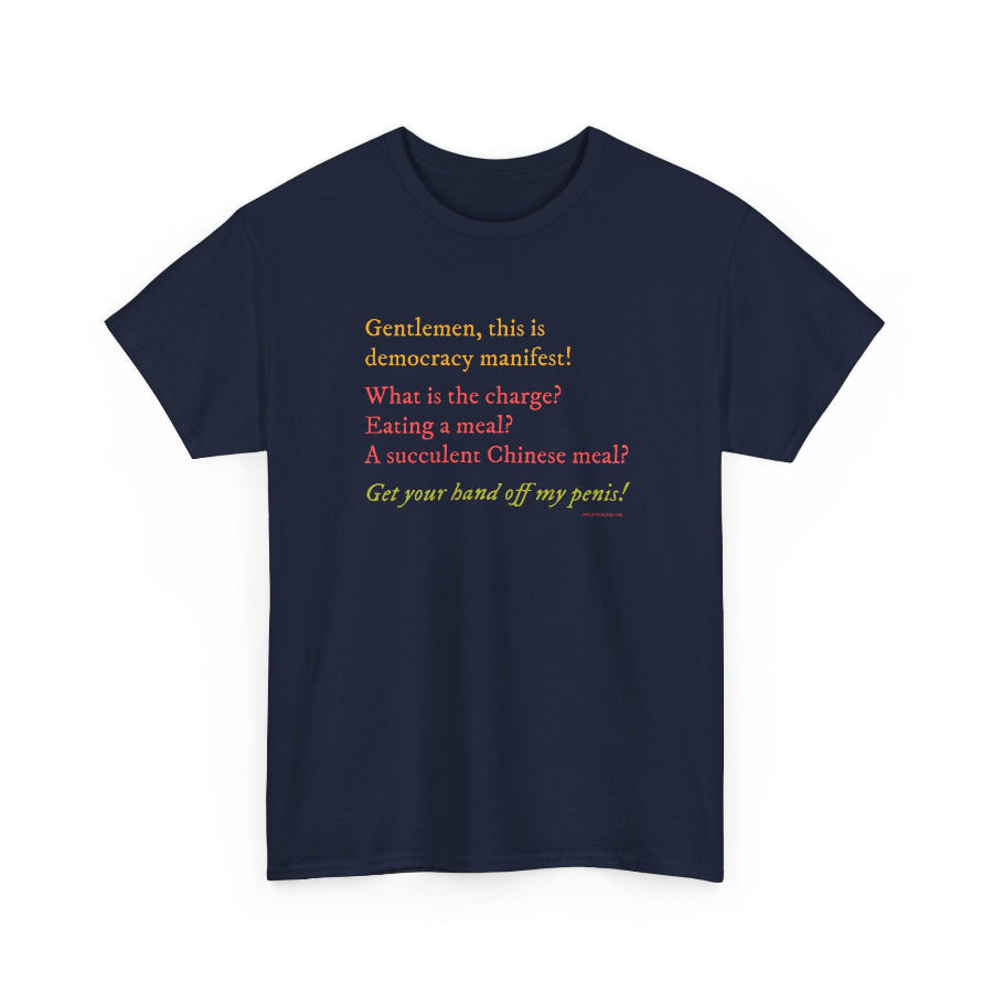 Democracy Manifest classic cotton t shirt