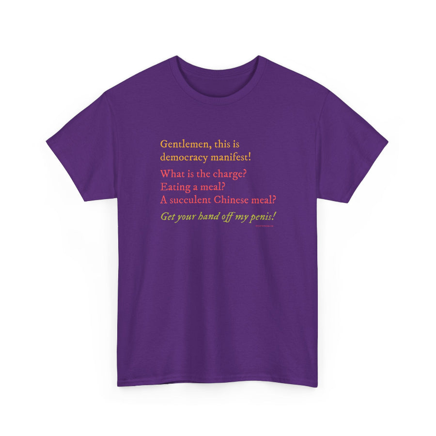 Democracy Manifest classic cotton t shirt