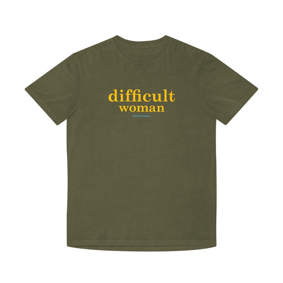 Difficult Woman faded t shirt
