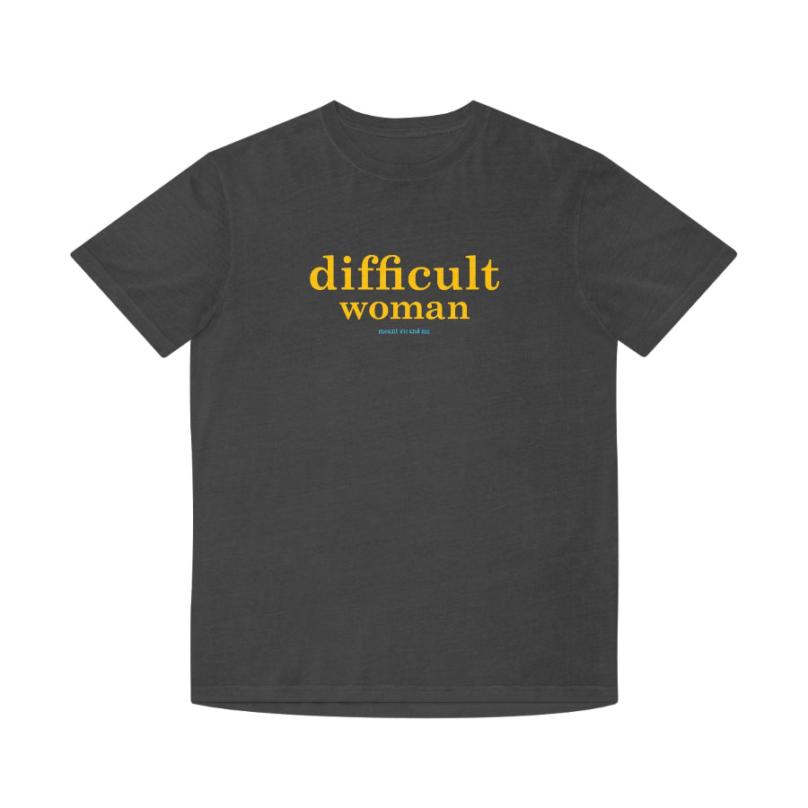 Difficult Woman faded t shirt