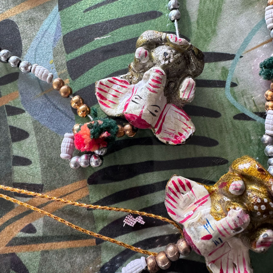 Elephant Ganesh beaded chain