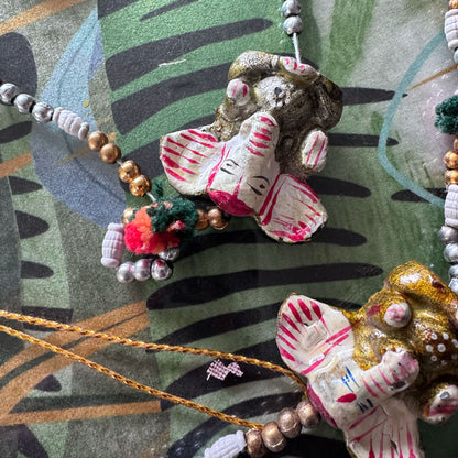 Elephant Ganesh beaded chain