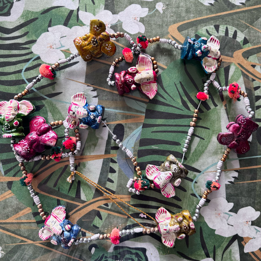 Elephant Ganesh beaded chain