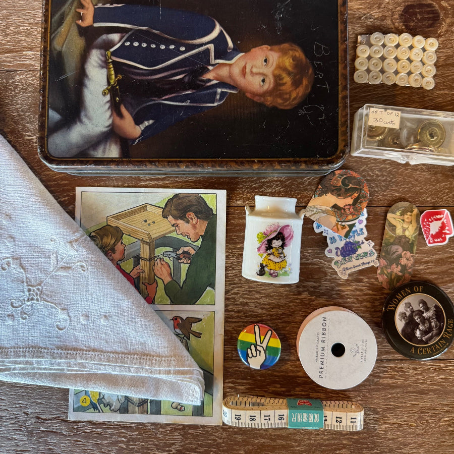 Sewing trinket and treasure tin CUSTOM